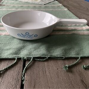 Corning Ware Menuette Cornflower Blue Skillet Model #P-38-B